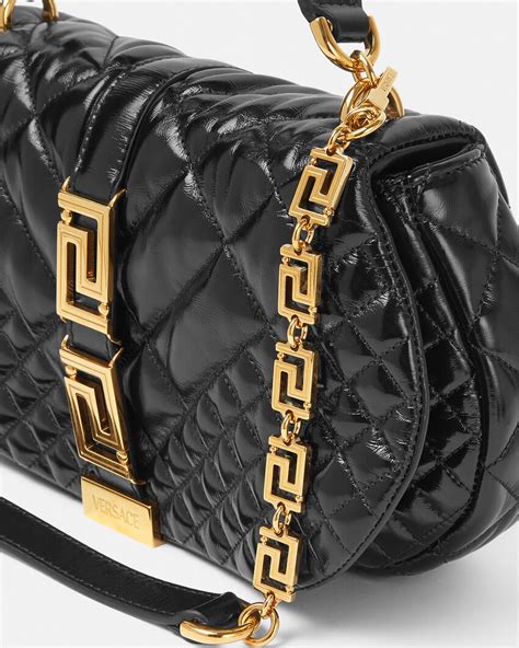 versace greca key|Versace greca goddess shoulder bag.